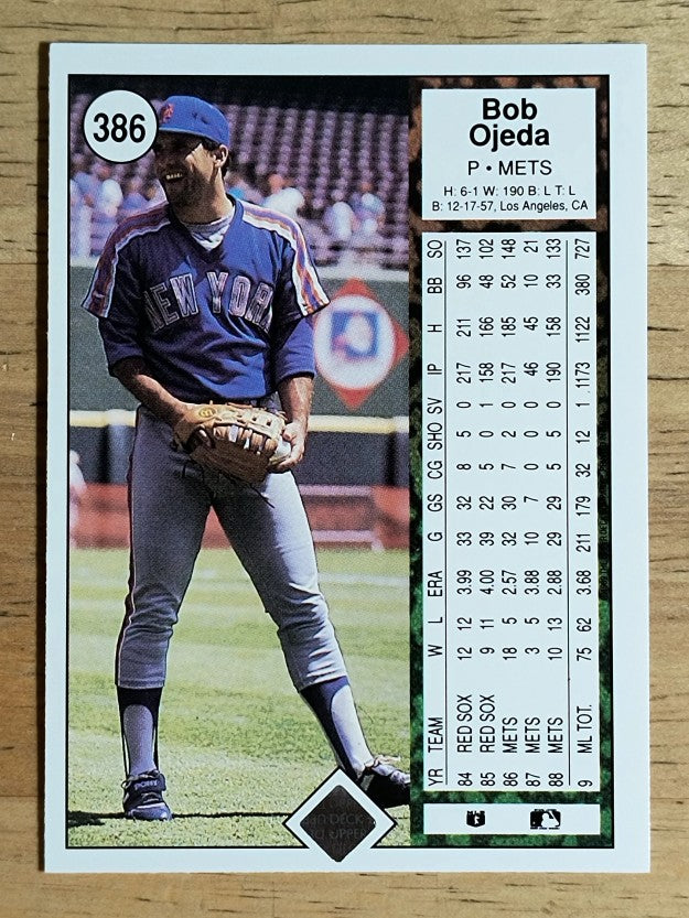 1989 Upper Deck #386 Bob Ojeda