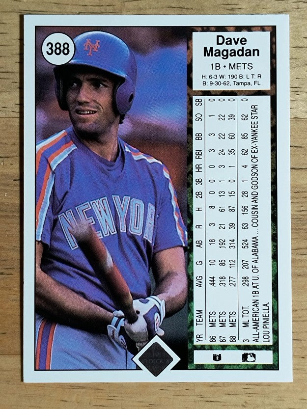 1989 Upper Deck #388 Dave Magadan