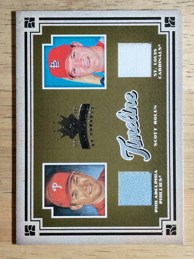 2005 Diamond Kings Timeline Materials Jersey #T15 Scott Rolen Phils-Cards/100
