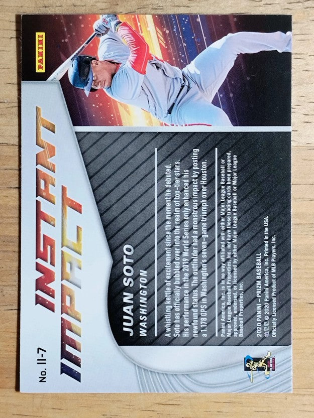 2020 Panini Prizm Instant Impact #7 Juan Soto