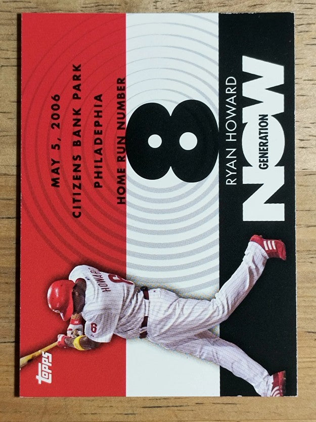 2007 Topps Generation Now #GN8 Ryan Howard