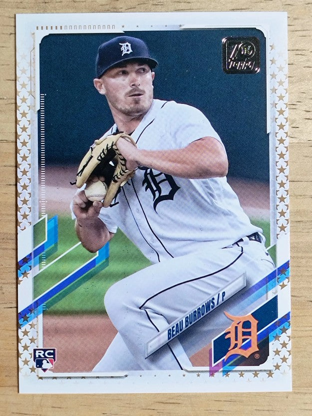 2021 Topps Factory Set Gold Stars #123 Beau Burrows