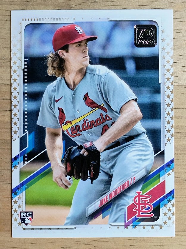 2021 Topps Factory Set Gold Stars #451 Jake Woodford