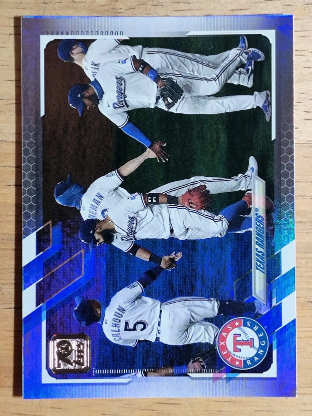 2021 Topps Rainbow Foil #283 Texas Rangers TC (NM)