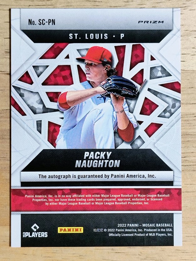 2022 Panini Mosaic Scripts #29 Packy Naughton