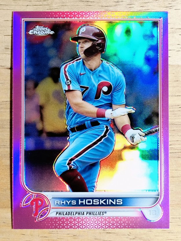 2022 Topps Chrome Pink Refractors #8 Rhys Hoskins
