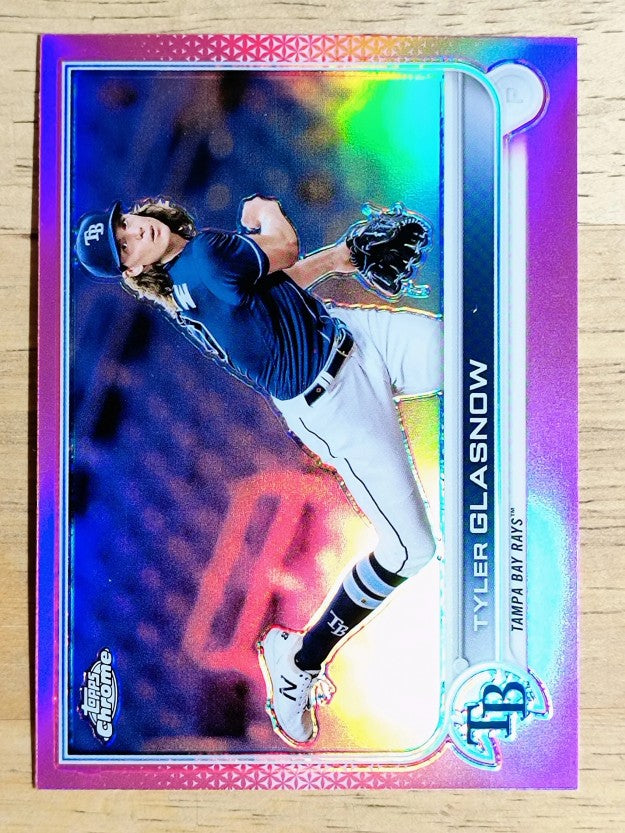 2022 Topps Chrome Pink Refractors #152 Tyler Glasnow