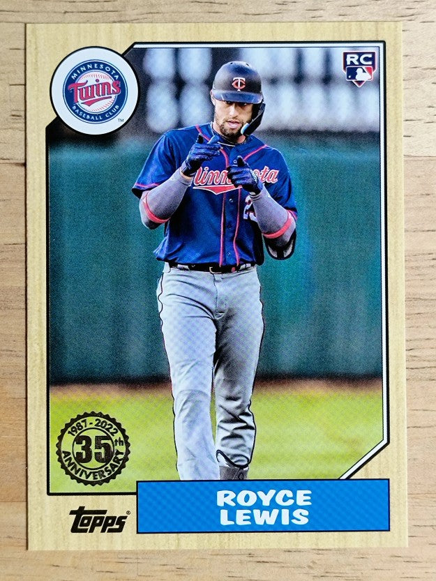 2022 Topps Update '87 Topps #87TBU3 Royce Lewis