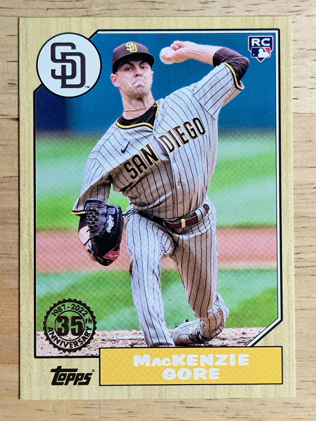 2022 Topps Update '87 Topps #87TBU39 MacKenzie Gore