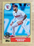 2022 Topps Update '87 Topps #87TBU47 Gabriel Arias