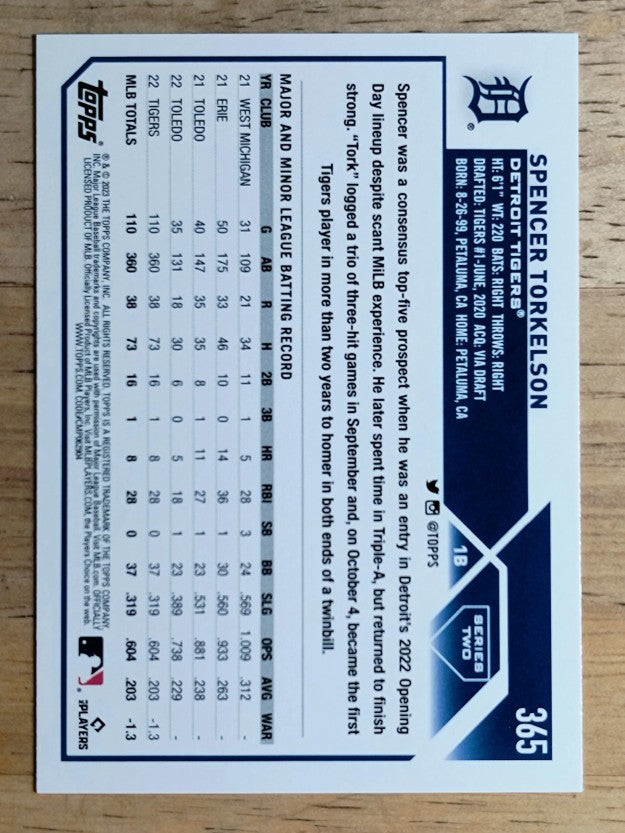 2023 Topps #365 Spencer Torkelson FS