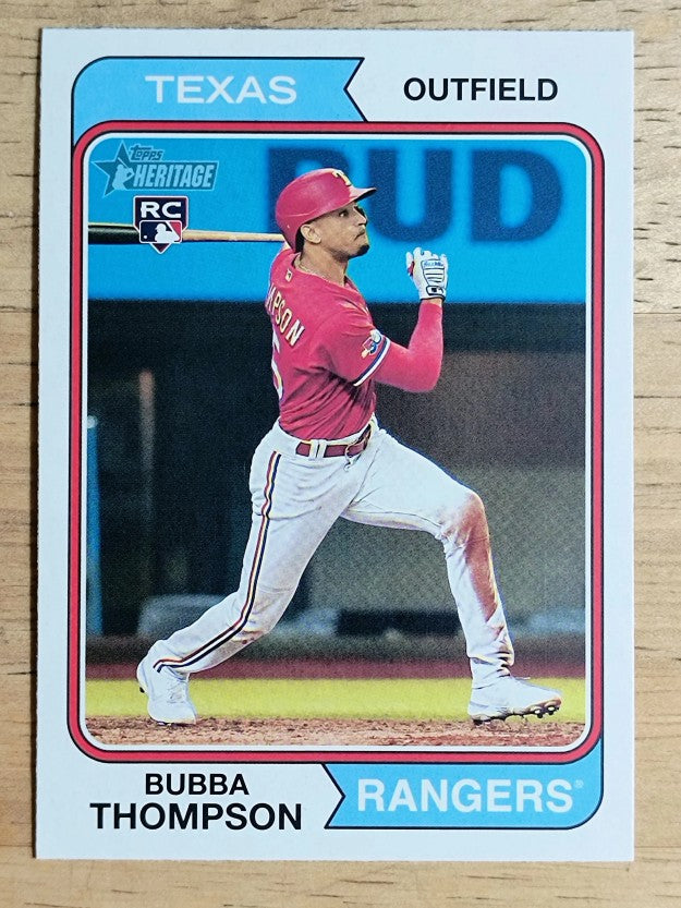 2023 Topps Heritage #157 Bubba Thompson RC
