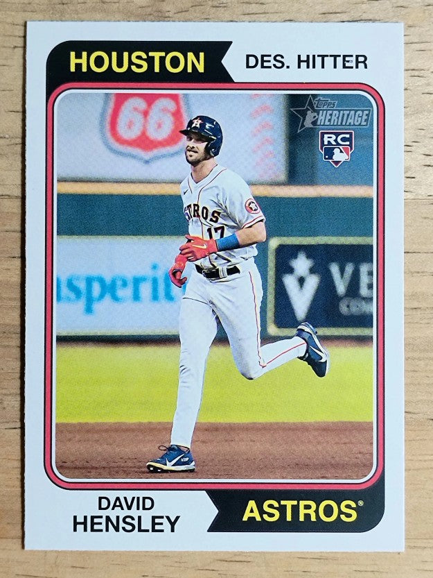 2023 Topps Heritage #308 David Hensley RC