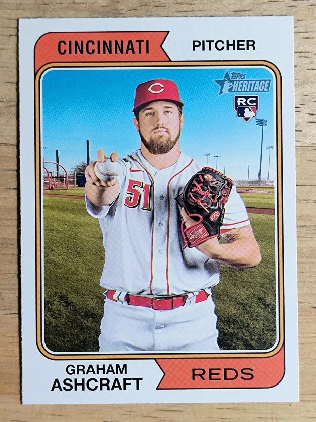 2023 Topps Heritage #383 Graham Ashcraft RC