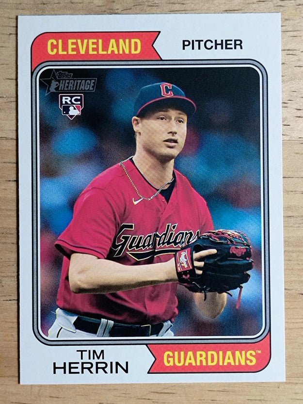 2023 Topps Heritage #639 Tim Herrin RC