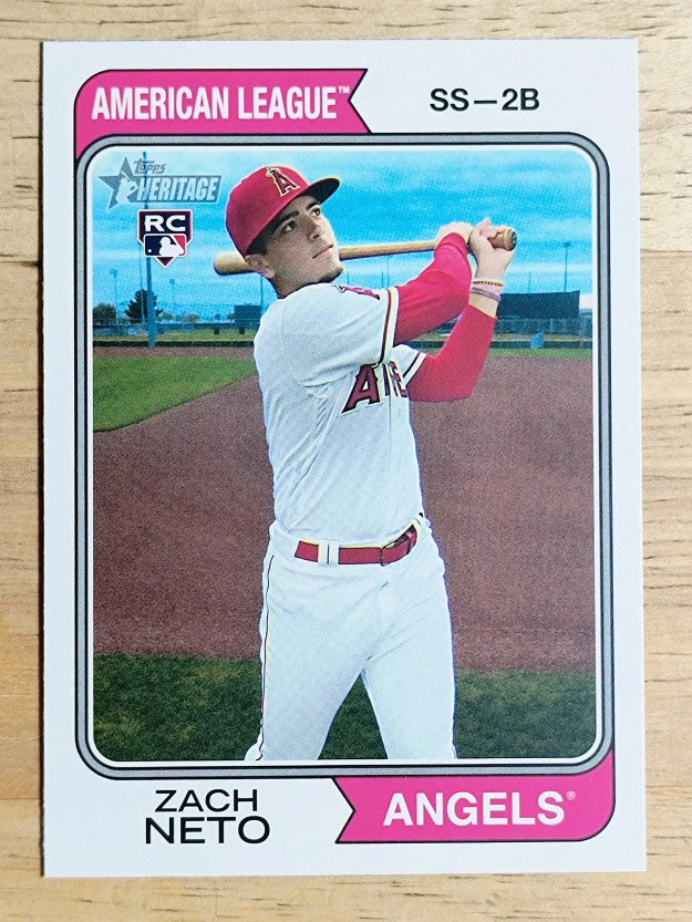 2023 Topps Heritage #700 Zach Neto RC
