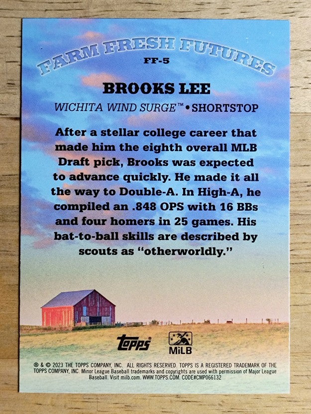 2023 Topps Pro Debut Farm Fresh Futures #FF5 Brooks Lee