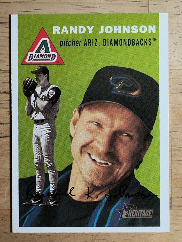 2003 Topps Heritage #80A Randy Johnson Green