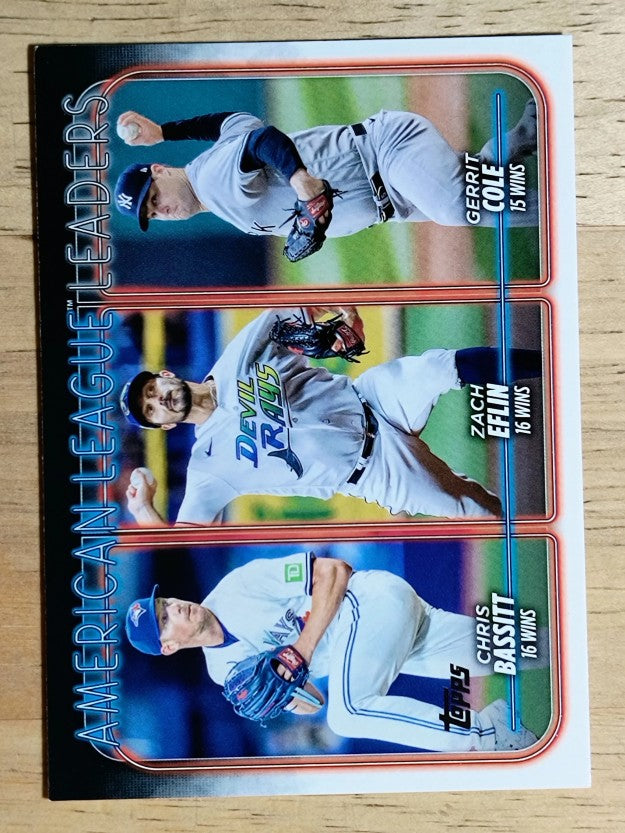 2024 Topps #57 Chris Bassitt/Zach Eflin/Gerrit Cole LL