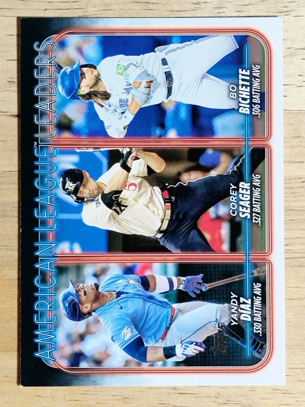 2024 Topps #149 Bo Bichette/Yandy Diaz/Corey Seager LL