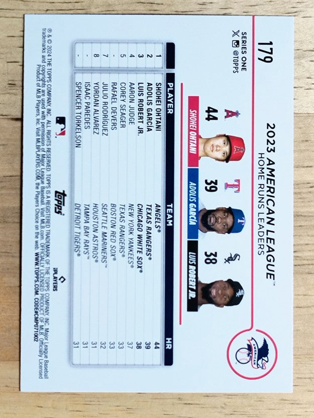 2024 Topps #179 Shohei Ohtani/Adolis Garcia/Luis Robert Jr. LL