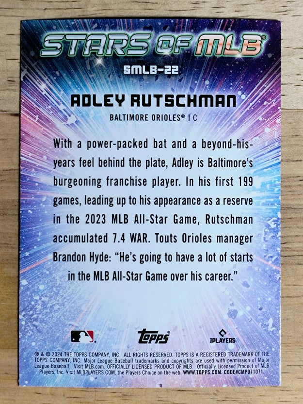 2024 Topps Stars of MLB #SMLB22 Adley Rutschman
