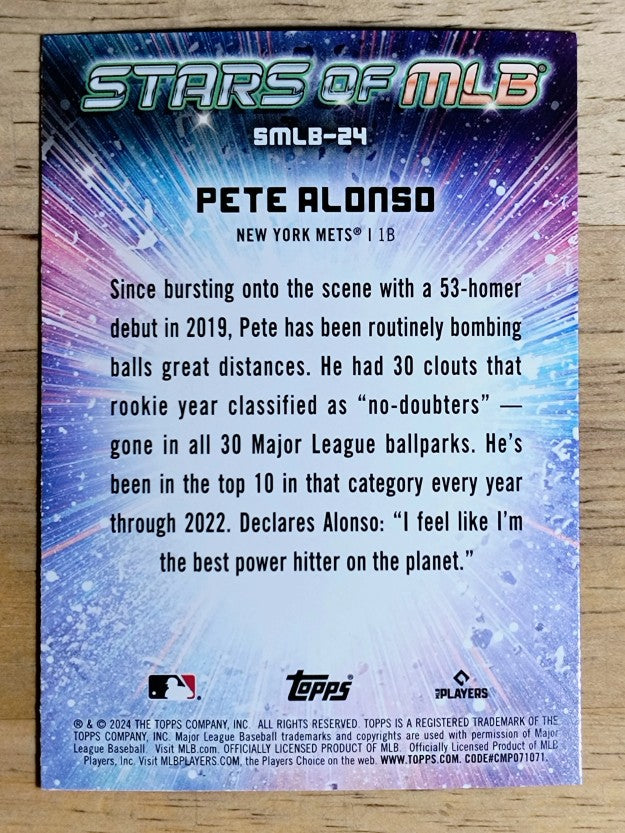 2024 Topps Stars of MLB #SMLB24 Pete Alonso