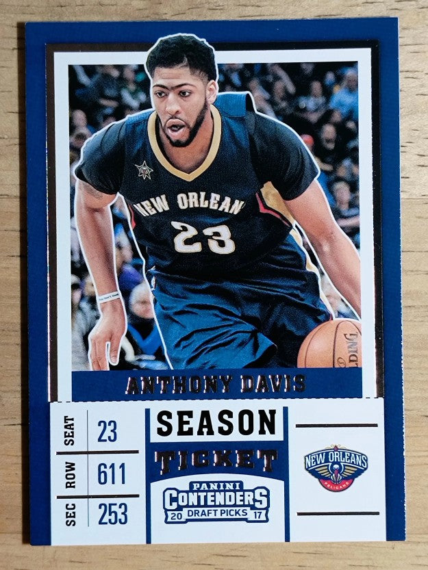 2017-18 Panini Contenders Draft Picks #2A Anthony Davis/blue jersey