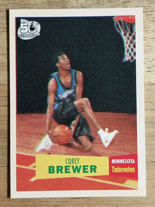 2007-08 Topps 1957-58 Variations #117 Corey Brewer