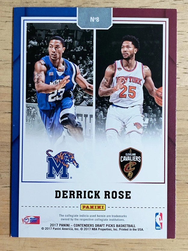 2017-18 Panini Contenders Draft Picks Legacy #8 Derrick Rose