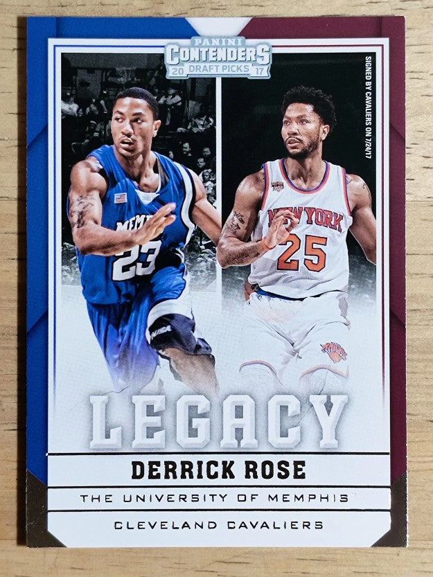 2017-18 Panini Contenders Draft Picks Legacy #8 Derrick Rose