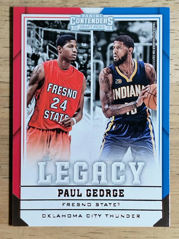 2017-18 Panini Contenders Draft Picks Legacy #13 Paul George