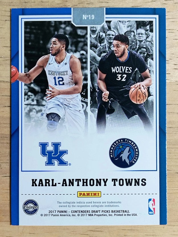 2017-18 Panini Contenders Draft Picks Legacy #19 Karl-Anthony Towns