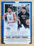 2017-18 Panini Contenders Draft Picks Legacy #19 Karl-Anthony Towns
