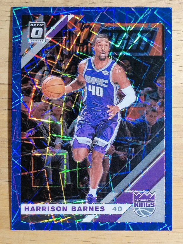 2019-20 Donruss Optic Blue Velocity #77 Harrison Barnes