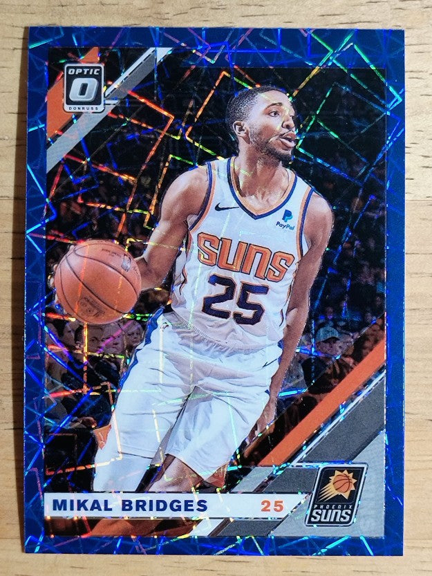 2019-20 Donruss Optic Blue Velocity #125 Mikal Bridges