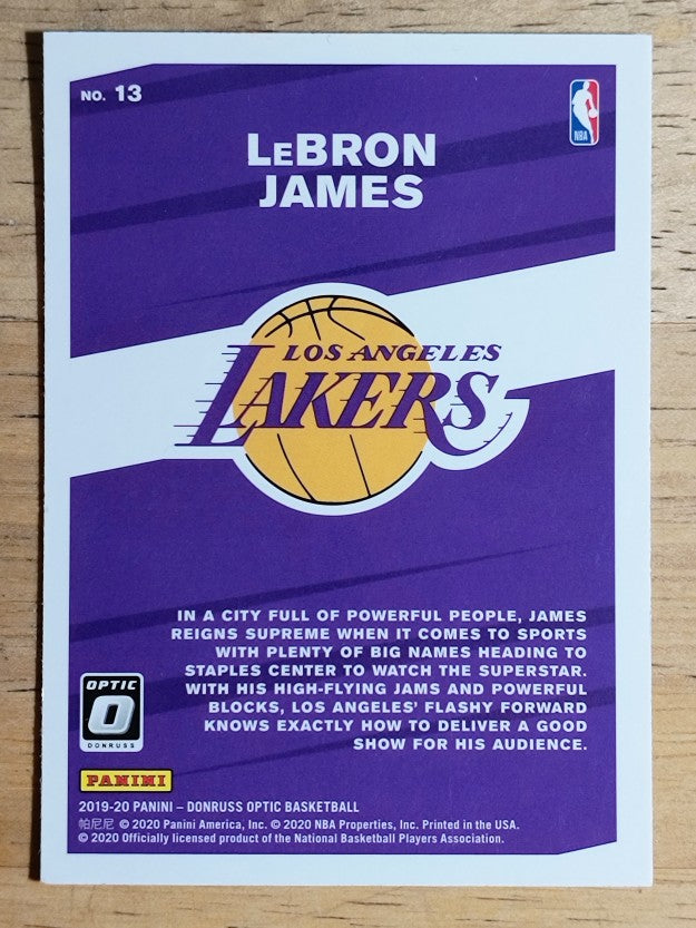 2019-20 Donruss Optic My House #13 LeBron James