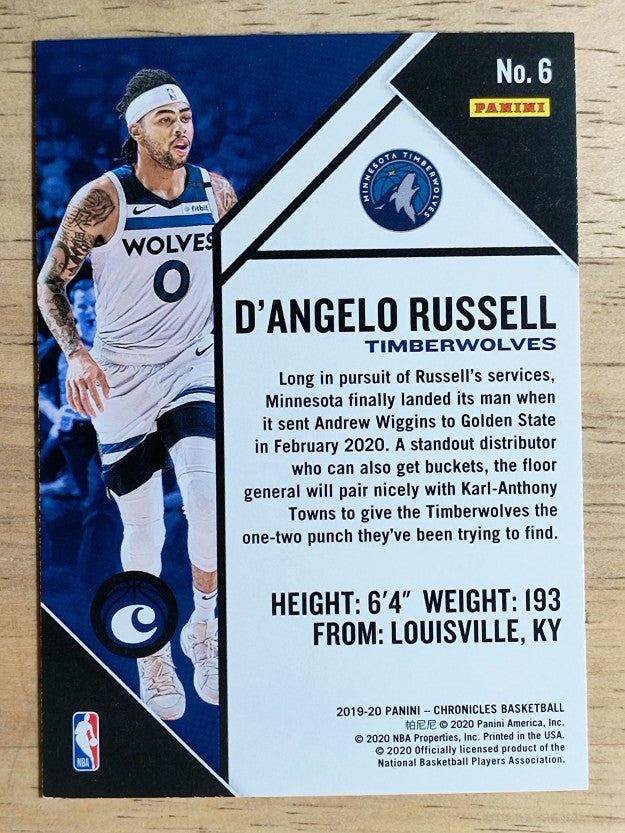 2019-20 Panini Chronicles #6 D'Angelo Russell