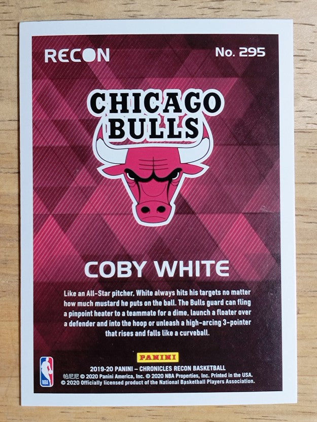 2019-20 Panini Chronicles #295 Coby White/Recon
