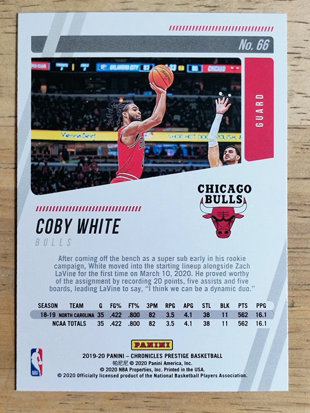 2019-20 Panini Chronicles Bronze #66 Coby White/Prestige