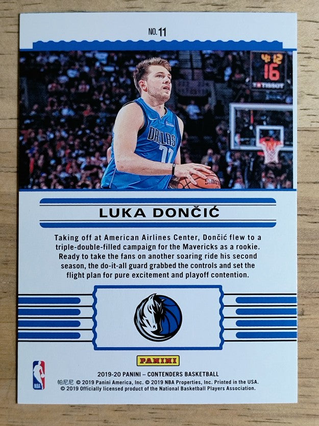 2019-20 Panini Contenders Front Row Seat #11 Luka Doncic