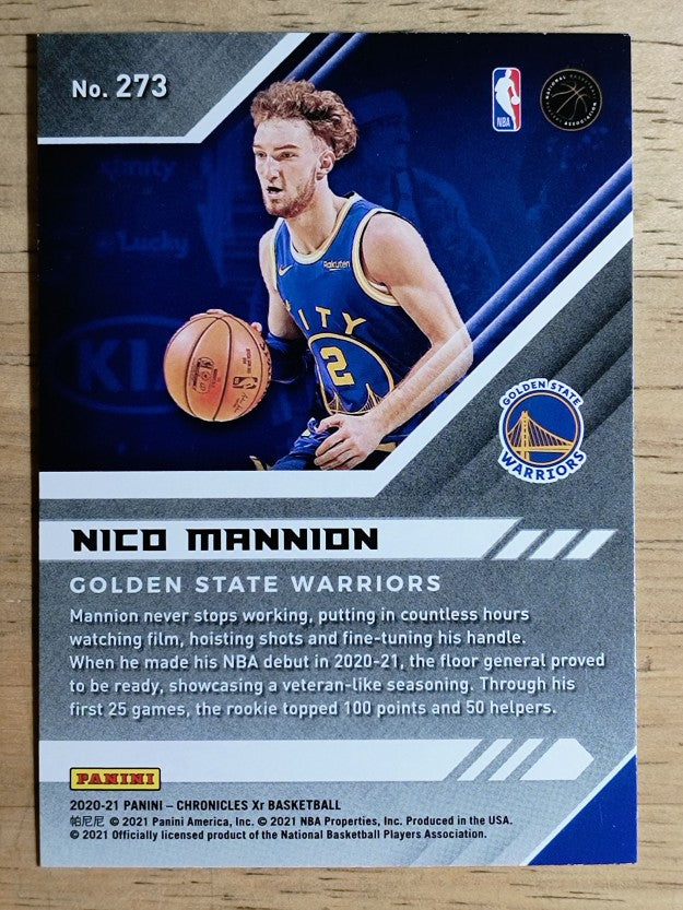 2020-21 Panini Chronicles #273 Nico Mannion/XR