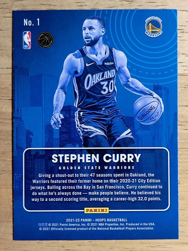 2021-22 Hoops City Edition #1 Stephen Curry