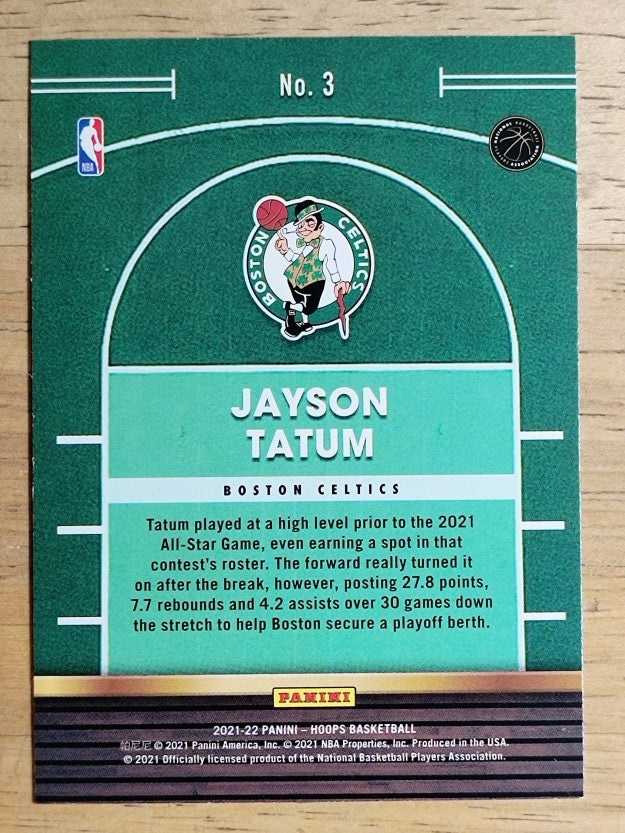 2021-22 Hoops High Court #3 Jayson Tatum