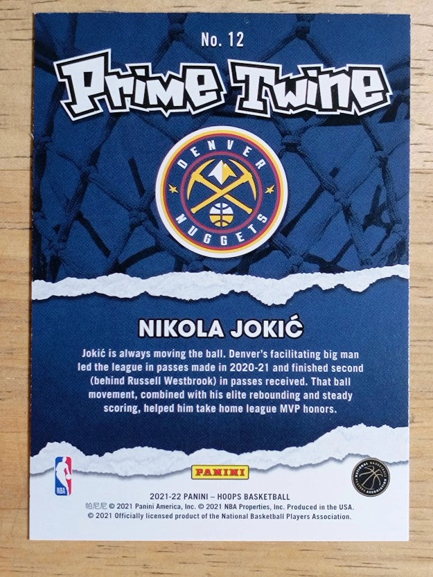 2021-22 Hoops Prime Twine #12 Nikola Jokic