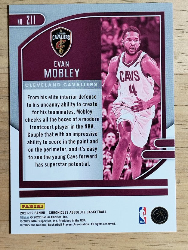 2021-22 Panini Chronicles #211 Evan Mobley/Absolute