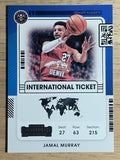 2021-22 Panini Contenders International Ticket #15 Jamal Murray