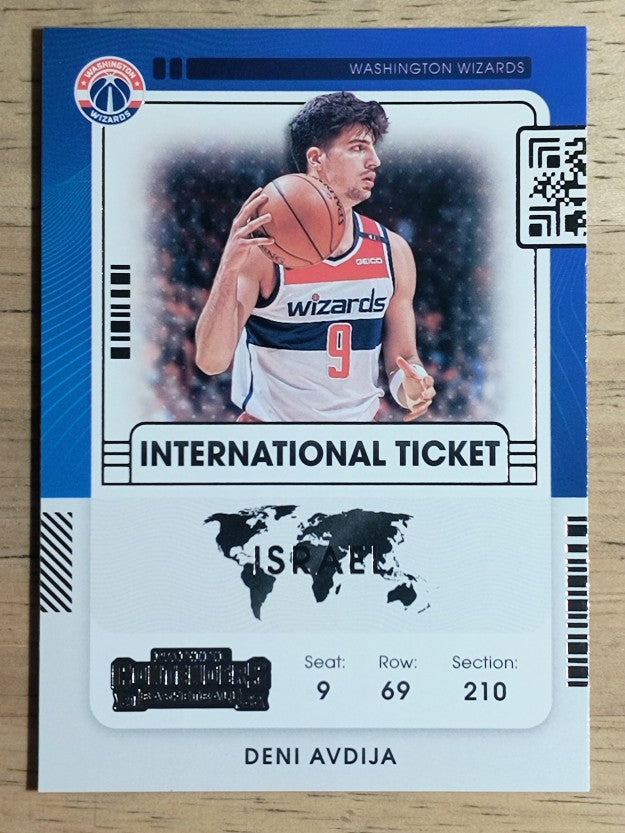 2021-22 Panini Contenders International Ticket #19 Deni Avdija
