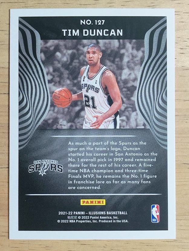 2021-22 Panini Illusions #127 Tim Duncan