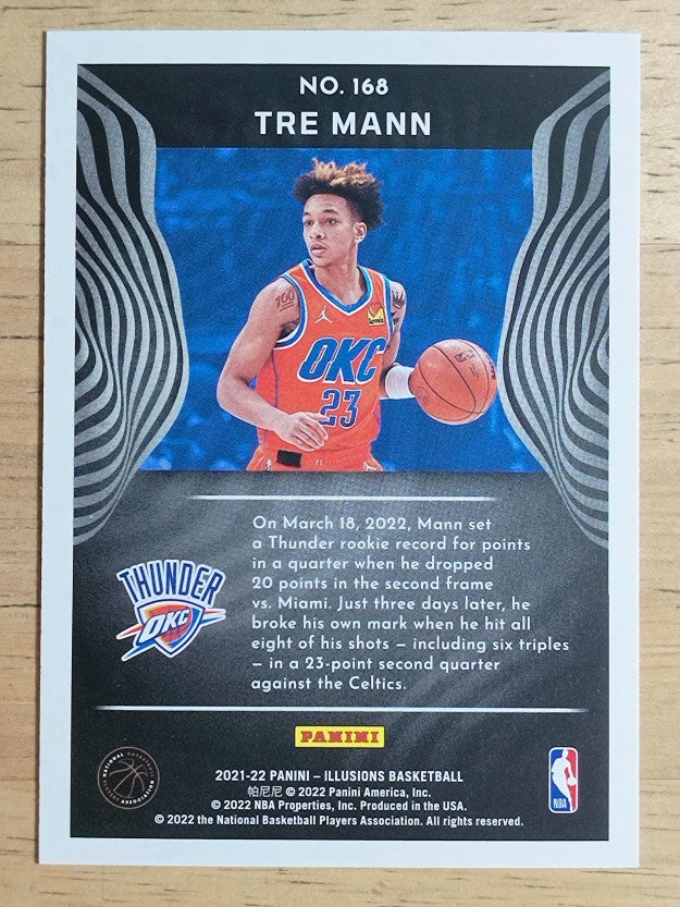 2021-22 Panini Illusions #168 Tre Mann RC